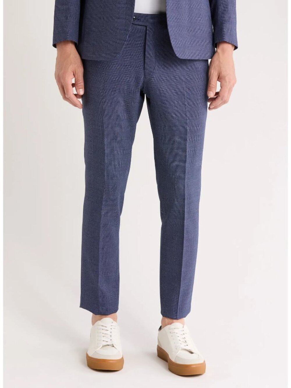 Original Penguin Navy Birdseye Wool Stretch Suit Pants 34x32